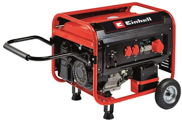 Einhell TC-PG 65/E5 bensindrevet generator med 2x230 volt og 1x400 volt