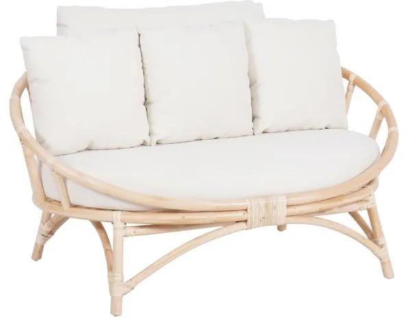 Muscat 2 pers. loungesofa hvit 127x102x70cm